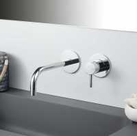 Francis Pegler Visio Wall Mounted Monobloc Basin Mixer Tap