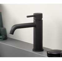 Vema Timea Matt Black Basin Mixer Tap (DITS1180) 