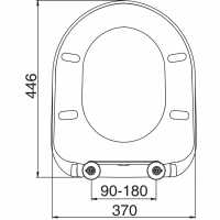 PP D twentyONE Toilet Seat in White - 87390 - Euroshowers