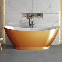 1580 x 750mm Petite Hepburn Freestanding Bath - Rubberduck Bathrooms 