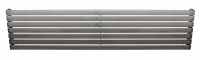 Delta Horizontal 410 x 1600mm Stainless Steel Radiator Brushed Finish - DQ Heating