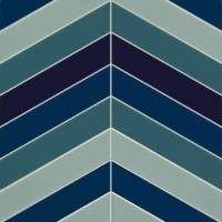 Denim Blue Chevron Patterns Reflect Tile Wall Panels