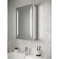 HIB Xenon 120 LED Aluminium Triple Mirror Cabinet 