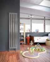 DQ Cove Double Sided 1800 x 531 White Vertical Radiator