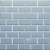 Duck Egg Blue Bevelled Metro Reflect Tile Wall Panels