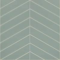 Duck Egg Blue Chevron Reflect Tile Wall Panels