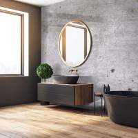 Durapanel Gunmetal Shimmer 1200mm S/E Bathroom Wall Panel By JayLux