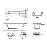 Burlington Hampton - Traditional Freestanding Shower Bath - 1700mm - Left Hand