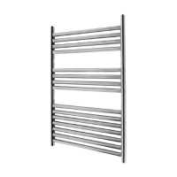 Abacus Aquila Brush Steel Bathroom Towel Rail 800 x 500mm