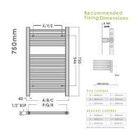 Abacus Elegance Linea Towel Rail 1700 x 400mm - Chrome