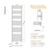 Abacus Elegance Radius Towel Rail 750 x 480mm - Chrome