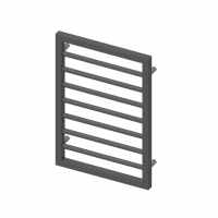 Abacus Metro Bathroom Towel Rail - 655 x 450mm - Grey Textured