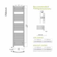 Abacus Elegance Linea Towel Rail 750 x 480mm - Chrome