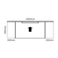 Abacus Elements Stainless Steel Infinity Waste Finish Trim 1000mm