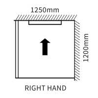 Abacus Infinity Wet Room Tray - Left Hand - 1200 x 950mm