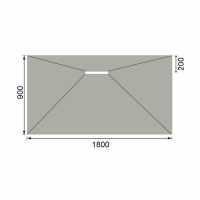 Abacus Linear 300 Wet Room Tray 1500 x 1500mm Centre Drain