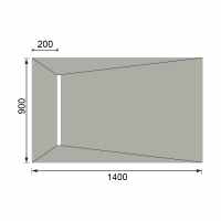 Abacus Elements Level Access Linear Centre Waste Wet Room Kit 1600 x 900 x 30mm