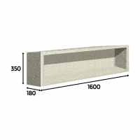 Tileable Recessed Niche Waterproof Storage Unit 35 x 35 x 10cm - EMSU-05-0020