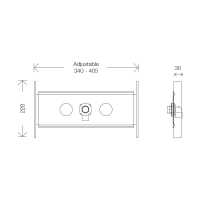 Abacus Orta Wall Mounted Bath Spout Filler