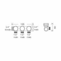 Abacus Easi-Plan 2 Way Manifold