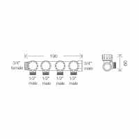 Abacus Easi-Plan 3 Way Manifold