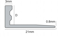 Genesis 12mm White P.V.C Quadrant Tile Trim Regular 2.5m