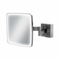 HIB Solstice 80 Brushed Brass LED Bathroom Mirror 800mm with Strap