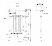 Eastbrook Leadon Traditional Towel Rail - 41.1007 