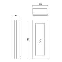 Burlington 30cm Grey Single Door Unit