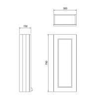 Burlington 51cm Cloakroom Vanity Unit - Matt White