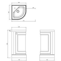 Burlington 60cm x 75cm Grey Illuminated Framed Mirror