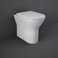 RAK Feeling Matt White Rimless Back To Wall Toilet & Soft Close Seat