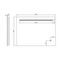 Abacus Pure Twin LED Bathroom Mirror - 600 x 600mm