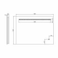 1200mm - Pure Bathroom Mirror - Abacus