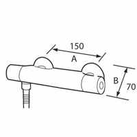 York Traditional Dual Head Exposed Thermostatic Shower Valve