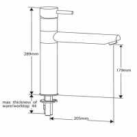 Francis Pegler Ebro Leg Bath Filler Tap 