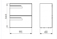 Burlington Cloakroom Corner Vanity Unit - Matt White