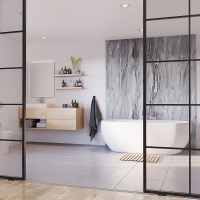 Sterling Silver Wetwall Acrylic Wall Panels