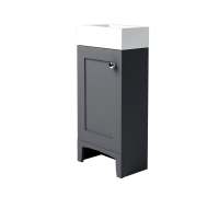 Classic 400mm Graphite Bathroom Vanity Unit With Basin - Origins By Utopia