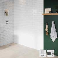 Abacus 10mm Glass Panel For Wetrooms - 490mm