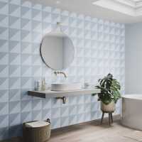 Grafito Tile Blush - Showerwall Acrylic