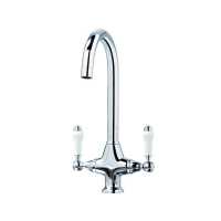 Durham Chrome Pull Out Spray Single Lever Spring Kitchen Sink Mixer Tap