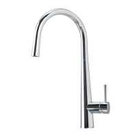  Foglia Monobloc Kitchen Mixer Tap - Brushed Nickel - Signature Series