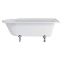 Burlington Hampton - Traditional Freestanding Shower Bath - 1700mm - Right Hand