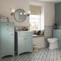 Bali 600mm Toilet Unit - Matt Sage Green