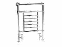 Charter Traditional Towel Radiator, 673 x 966, Chrome, Holborn London 1855