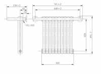 Radley Traditional Towel Radiator - 493 x 963mm - Pure