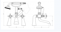 Ultra Blake Bath Filler Tap - TBL303