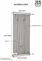 Abacus Elegance Radius Towel Rail 1120 x 600mm - Stainless Steel