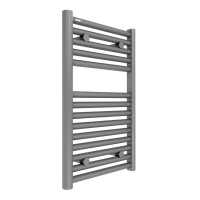 Hugo2 812 x 500mm Towel Radiator - Lusso Grey - High Heat Output - Tissino 